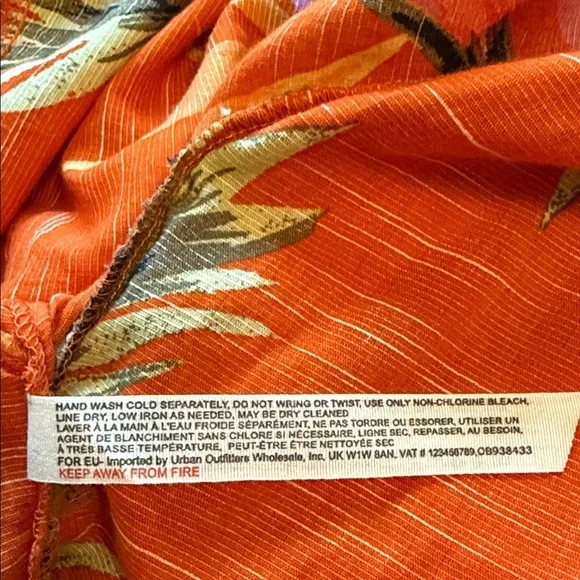 Free People - Read My Palm Kimono in Terracotta - size XS - Picture 9 of 9